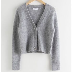 & other stories Knit Cardigan dinosaur buttons